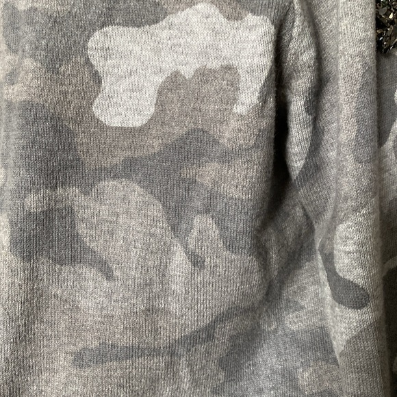 REDUCED!!Amazing “OUI” cami grey tones cardigan hoodie, open front, cord tie! - Picture 6 of 17